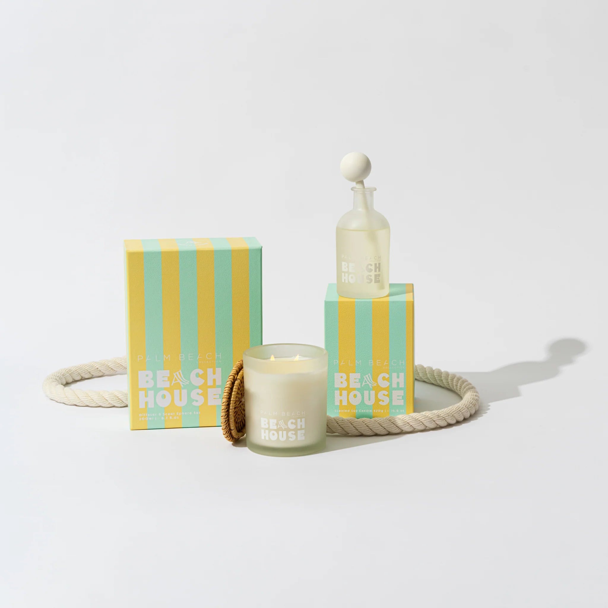 Beach House Reed Diffuser + Scent Sphere 200ml | Palm Beach