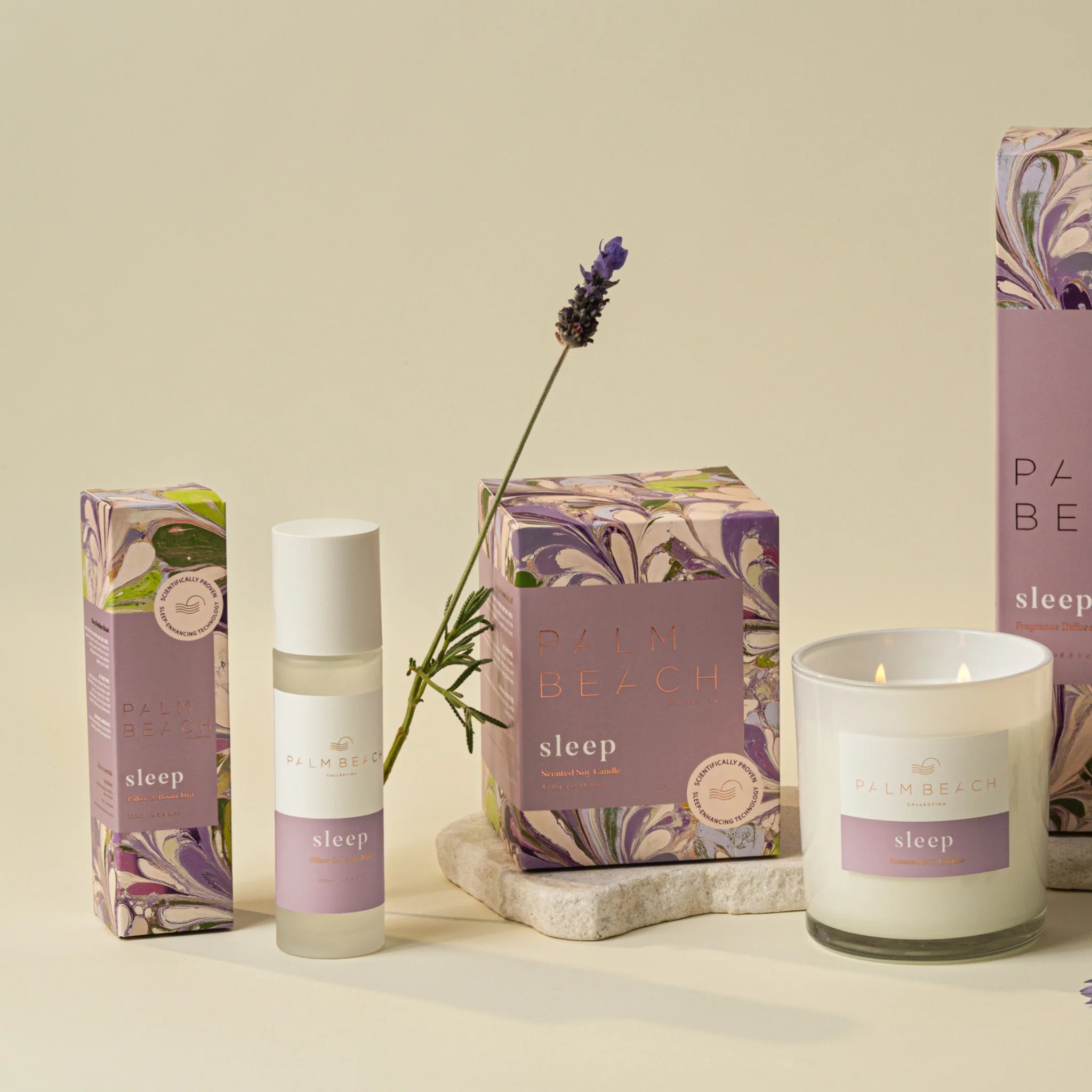 Sleep Scented Candle 420g | Palm Beach