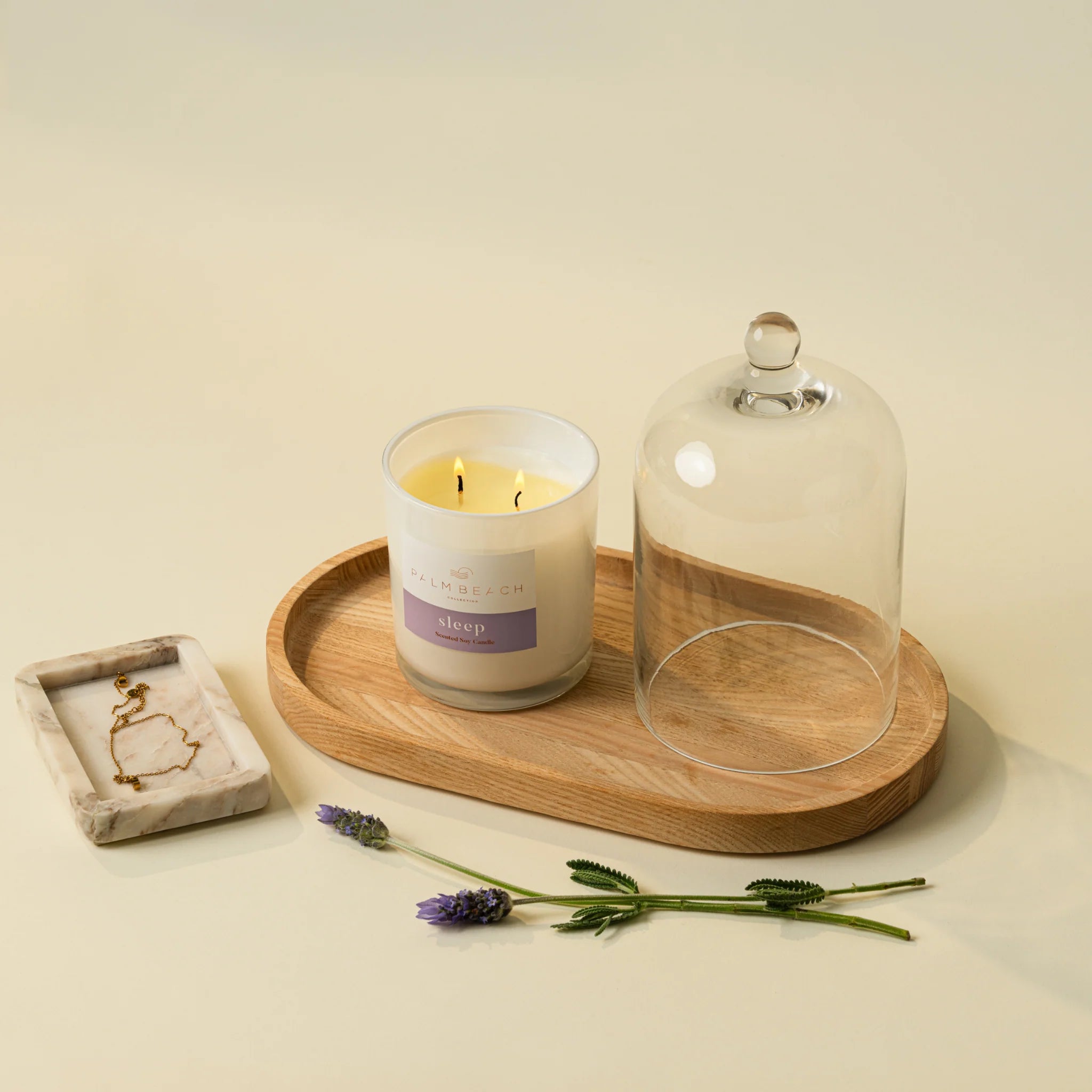 Sleep Scented Candle 420g | Palm Beach