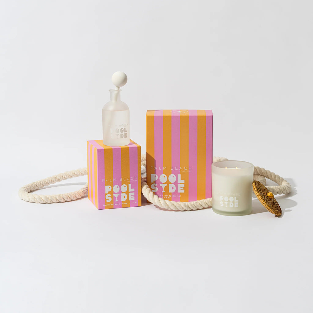 Pool Side Scented Candle 420g | Palm Beach