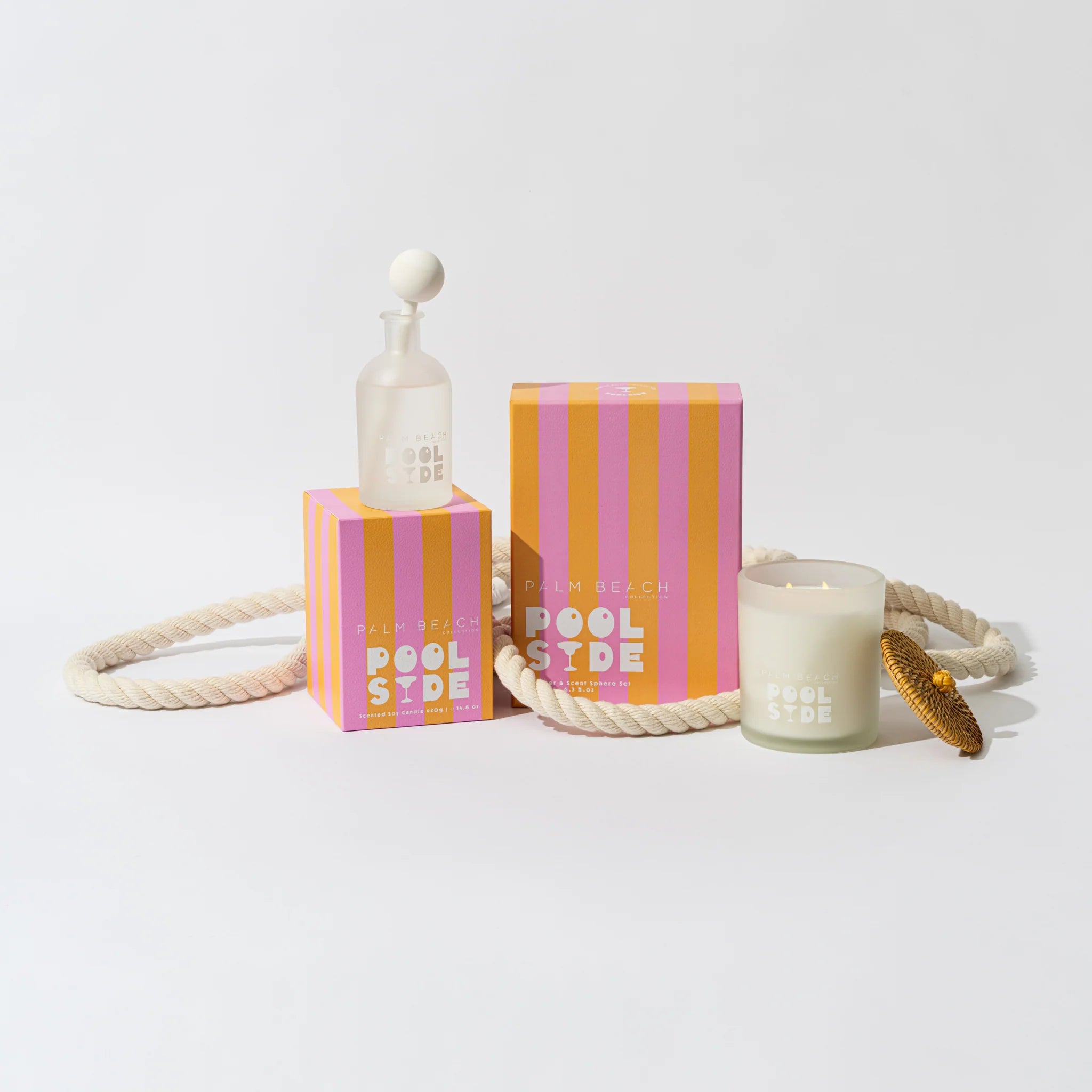 Pool Side Scented Candle 420g | Palm Beach