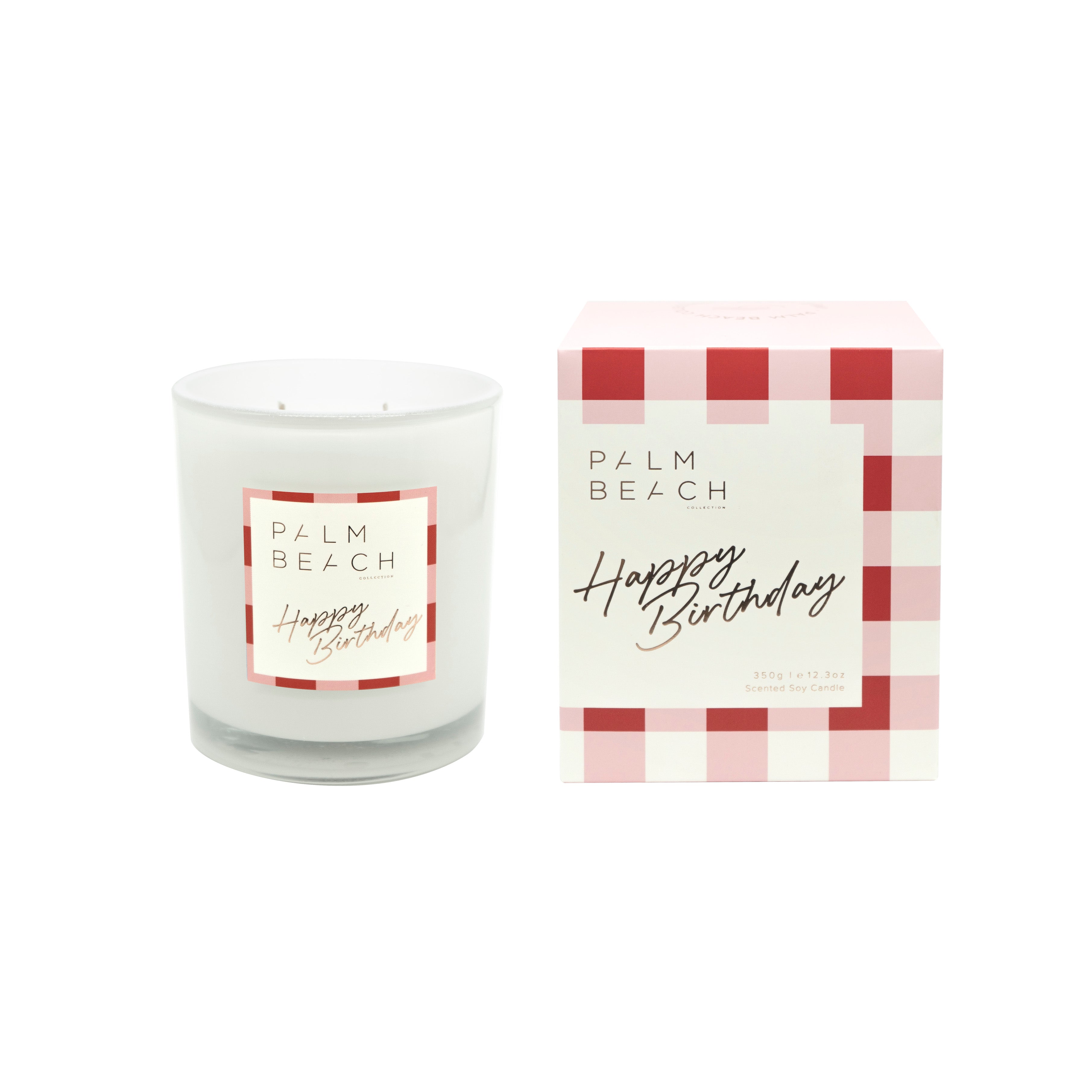 Palm Beach Collection Celebration 350g Candle - Happy Birthday