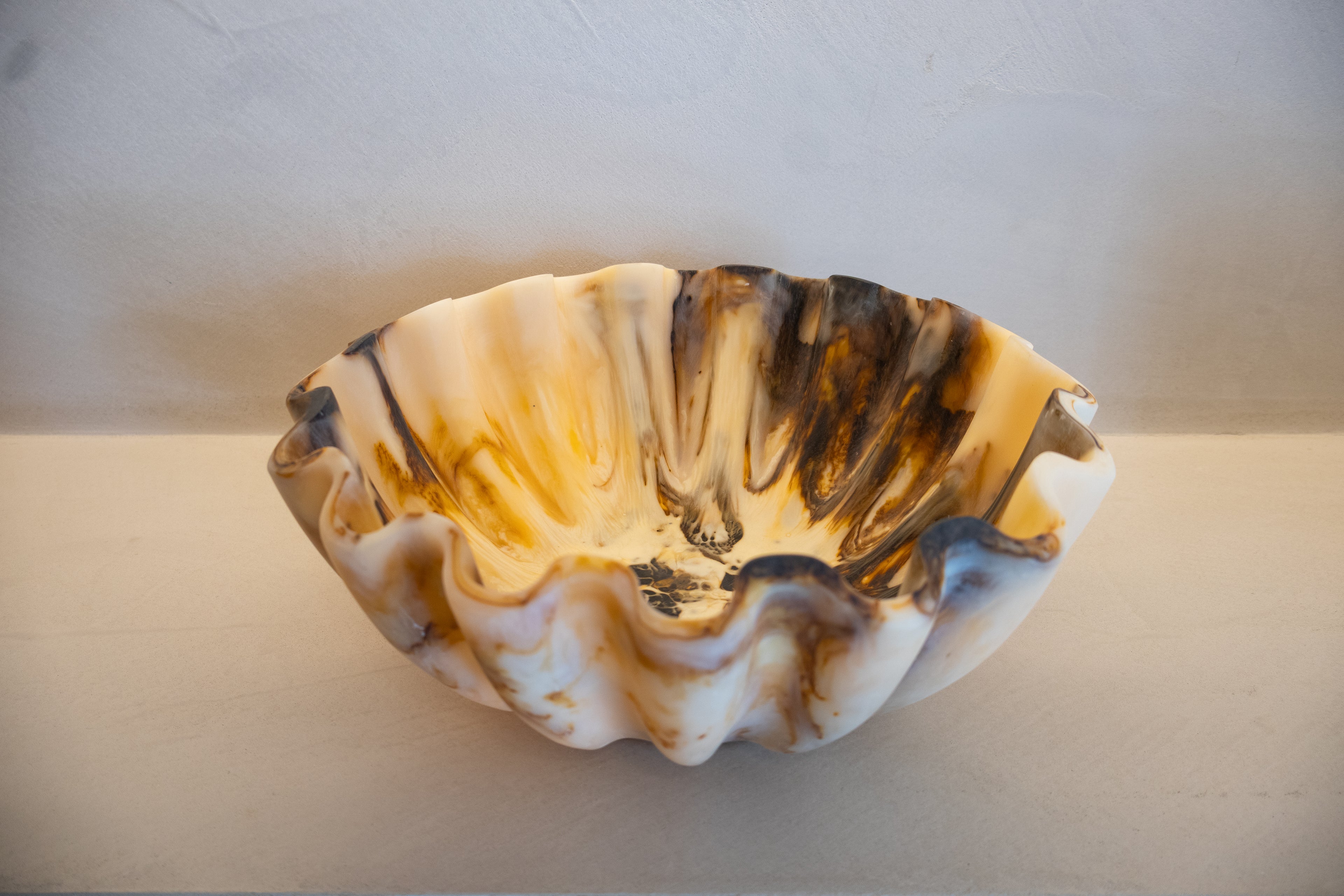 Resin Matt Brown Bowl