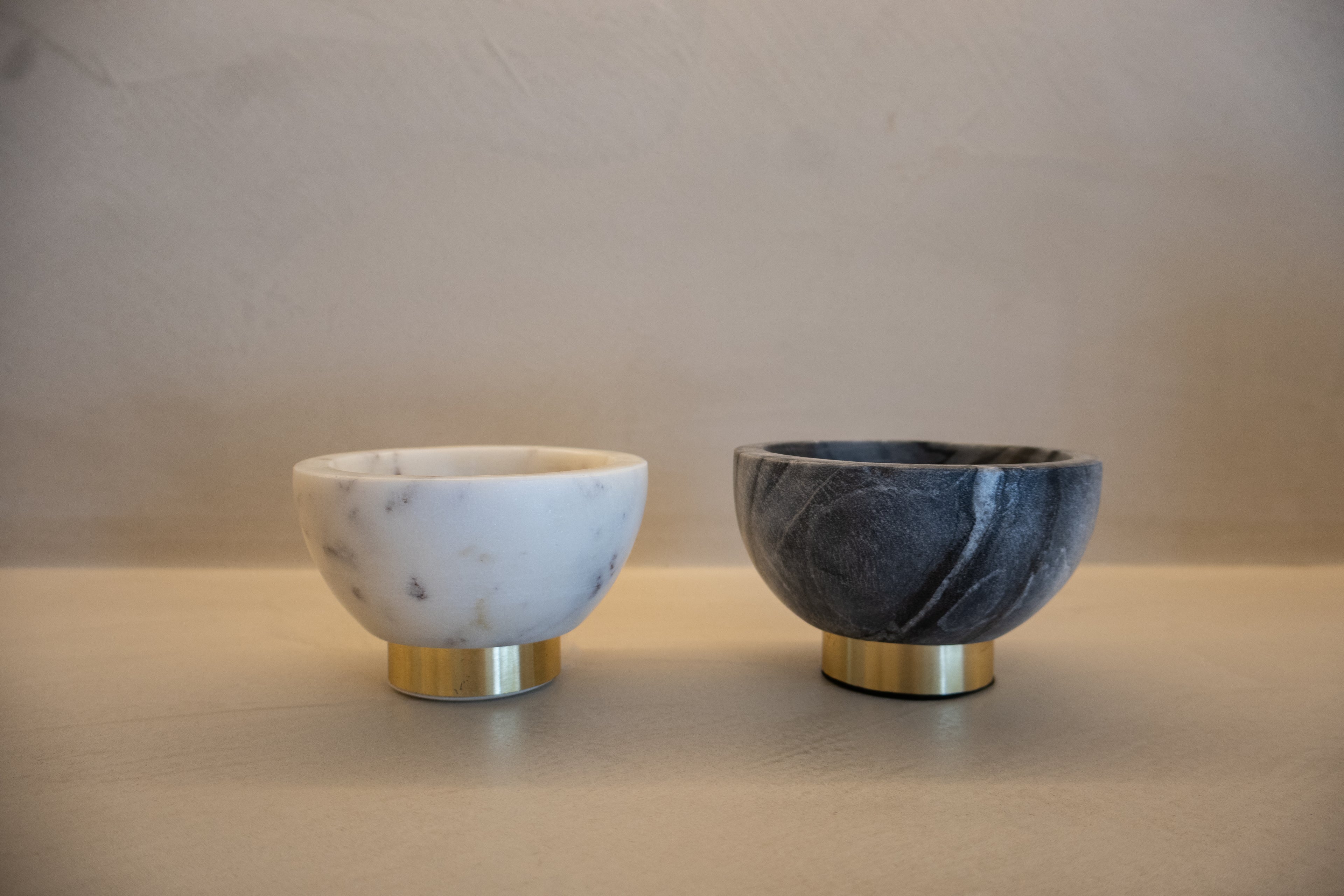 Salt & Pepper Marble Bowls