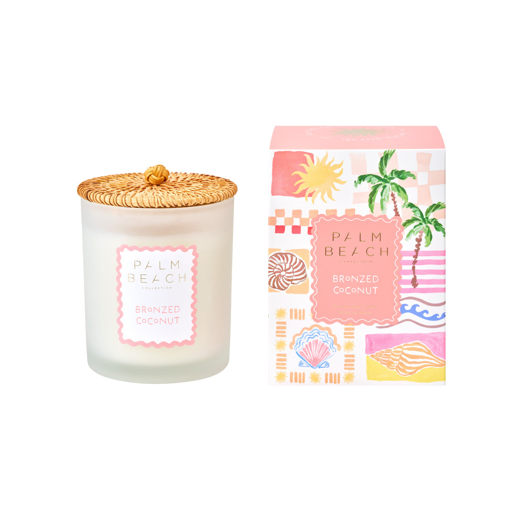 Palm Beach Collection Standard Candle 420g Bronzed Coconut