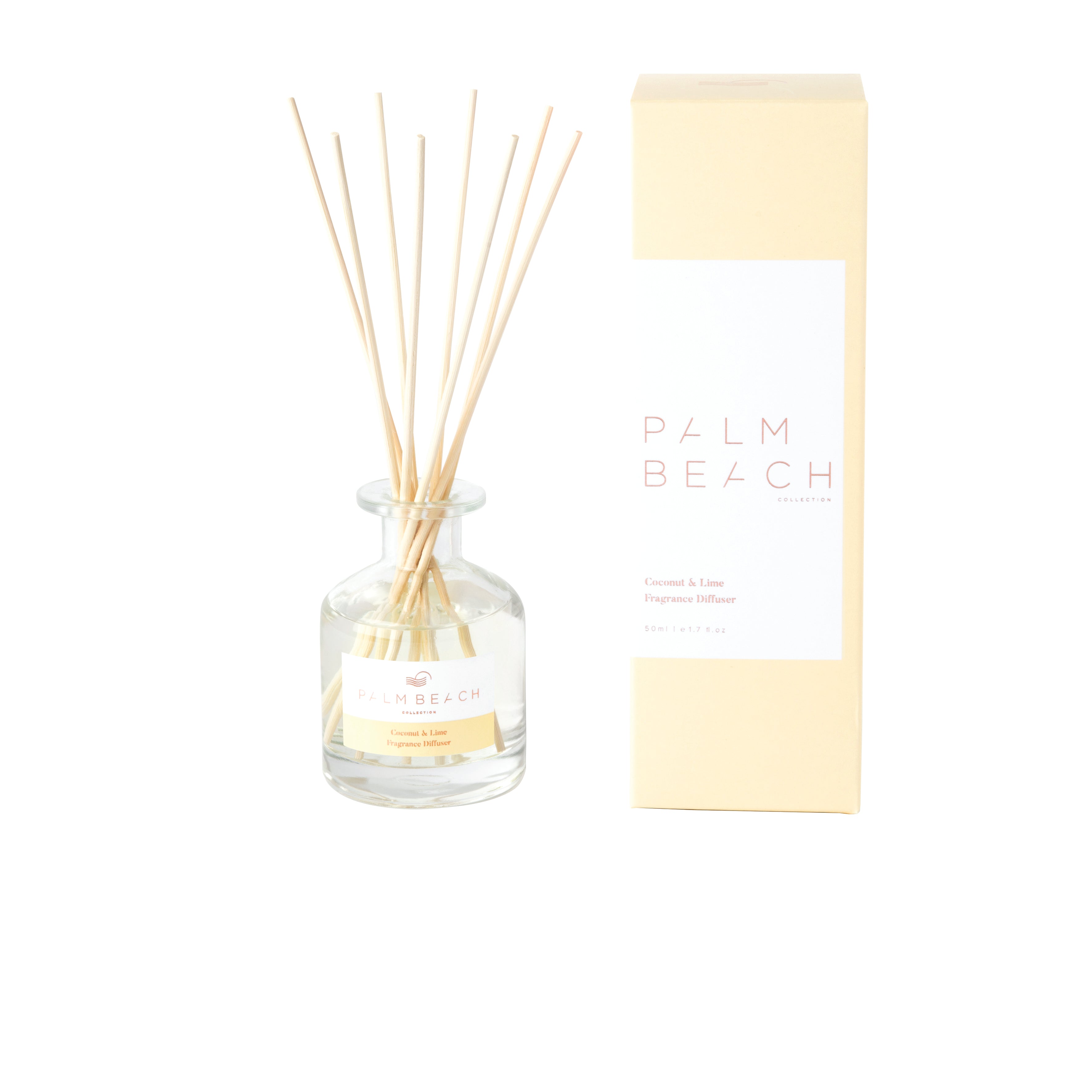 Palm Beach Collection Mini Fragrance Diffuser 50ml Coconut & Lime