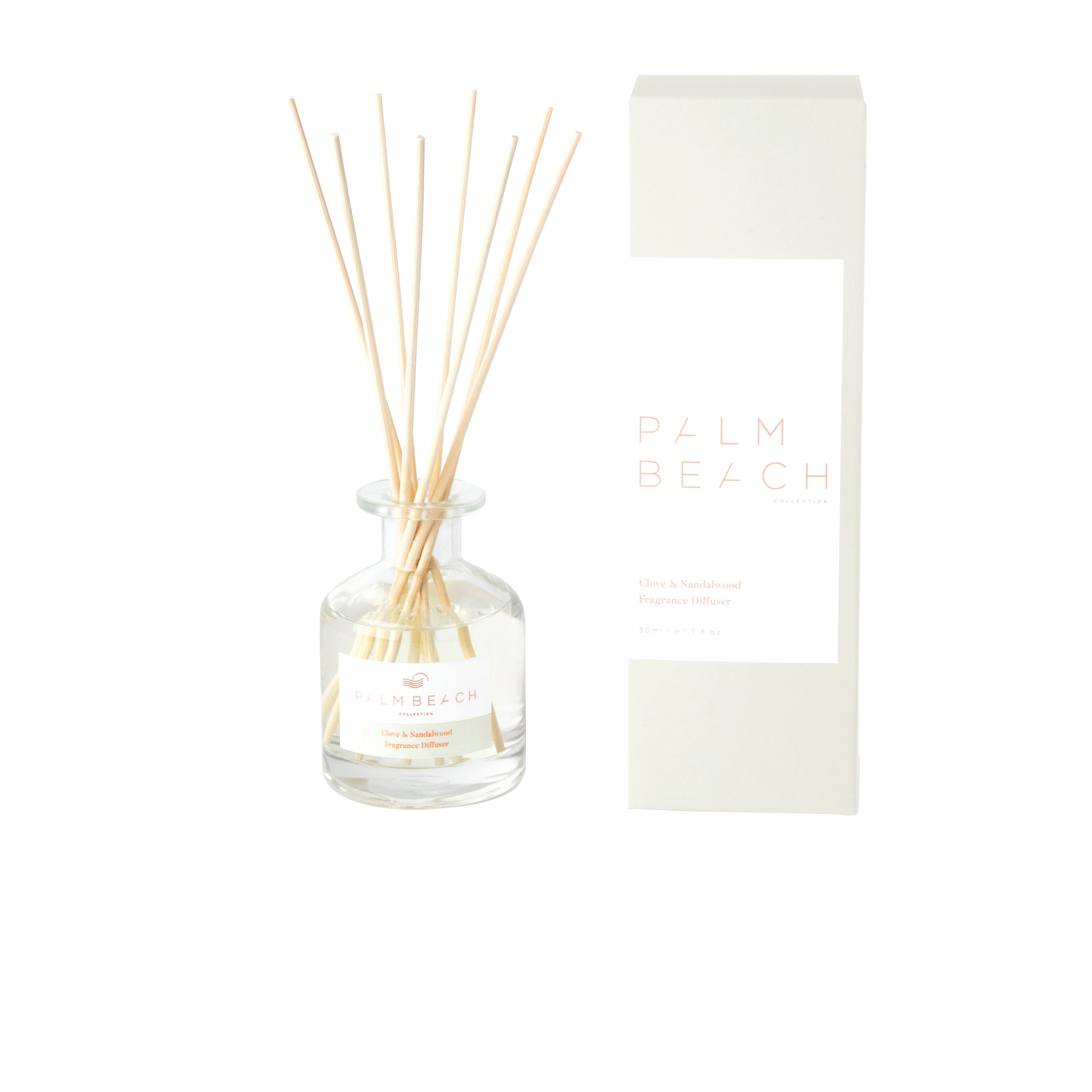 Palm Beach Collection Mini Fragrance Diffuser 50ml Clove & Sandalwood