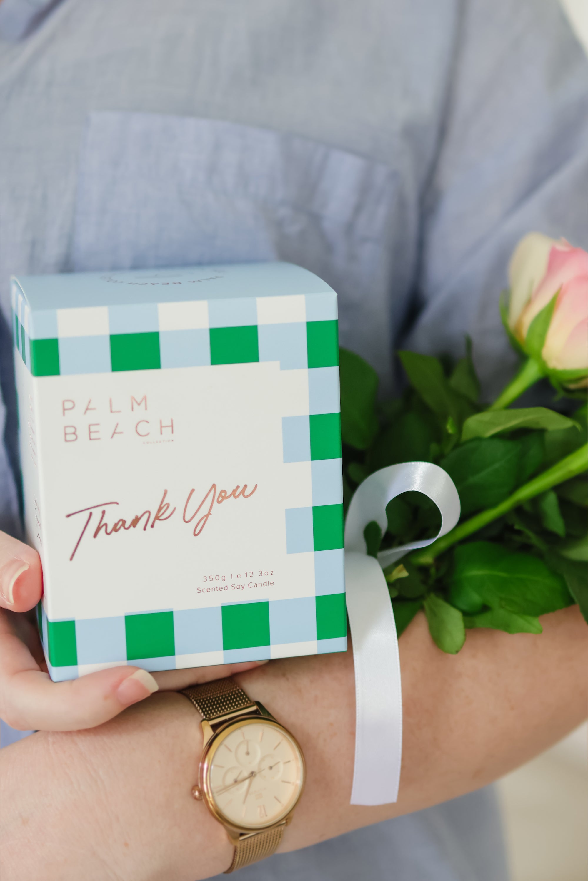 Palm Beach Collection Celebration 350g Candle - Thank You