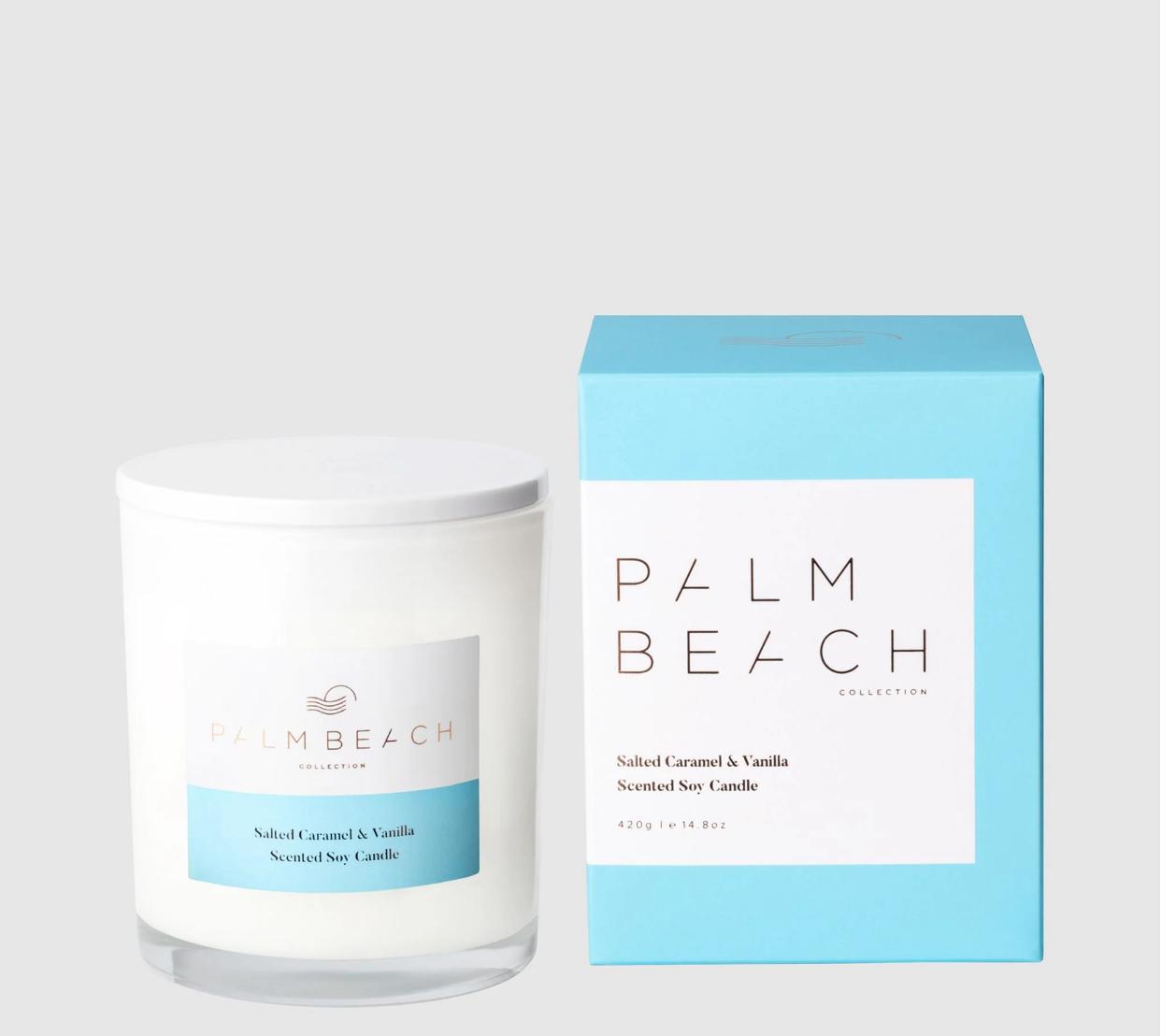 SALTED CARAMEL & VANILLA SCENTED CANDLE 420G