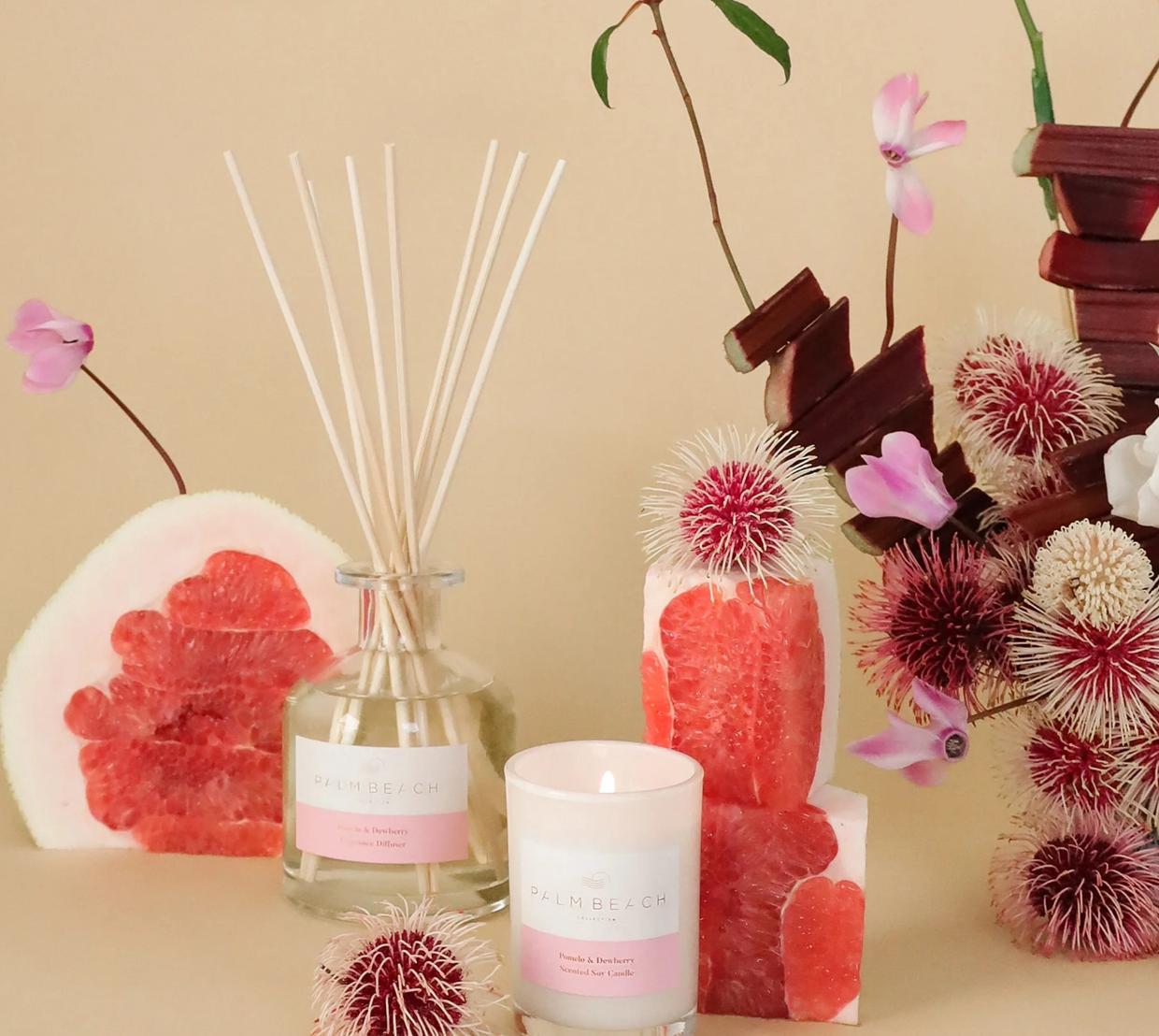 POMELO & DEWBERRY MINI SCENTED CANDLE 90G