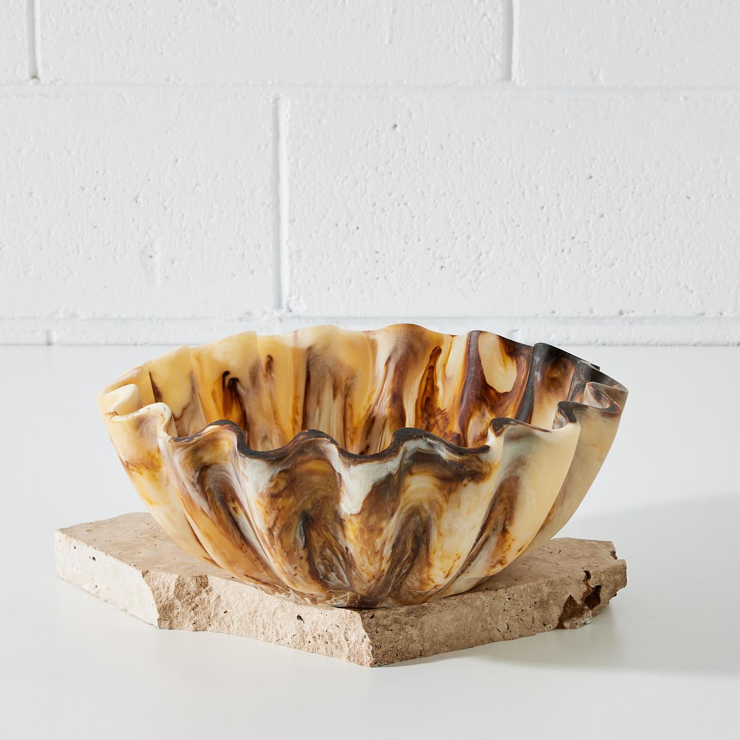 Resin Matt Brown Bowl