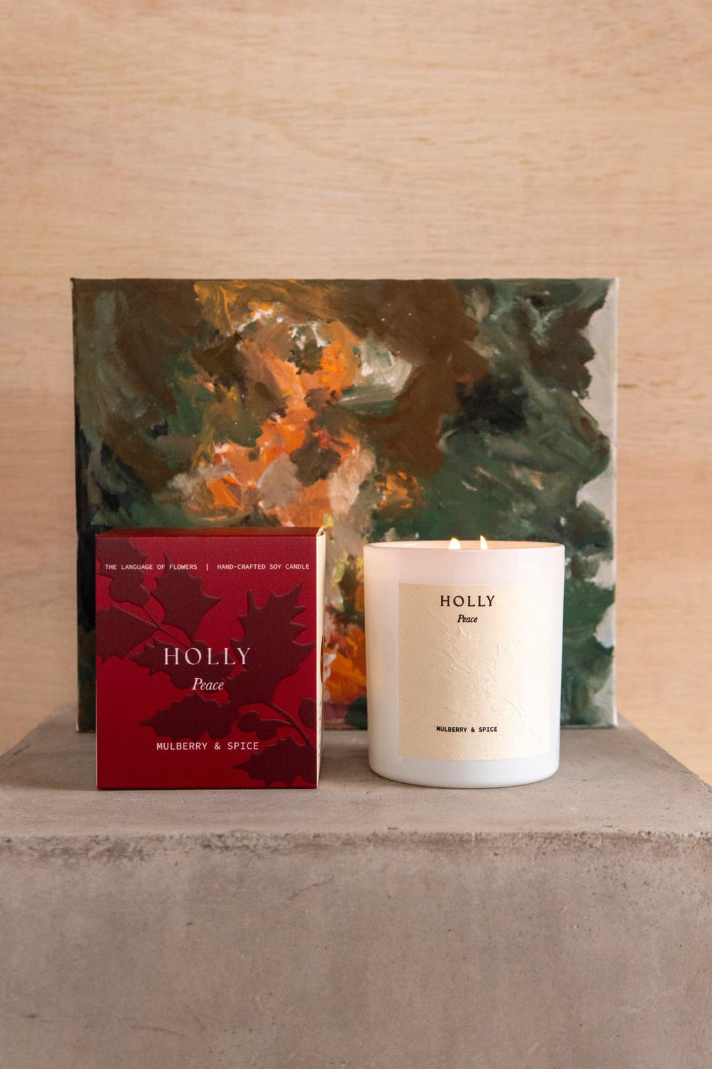 Holly Candle | Peace