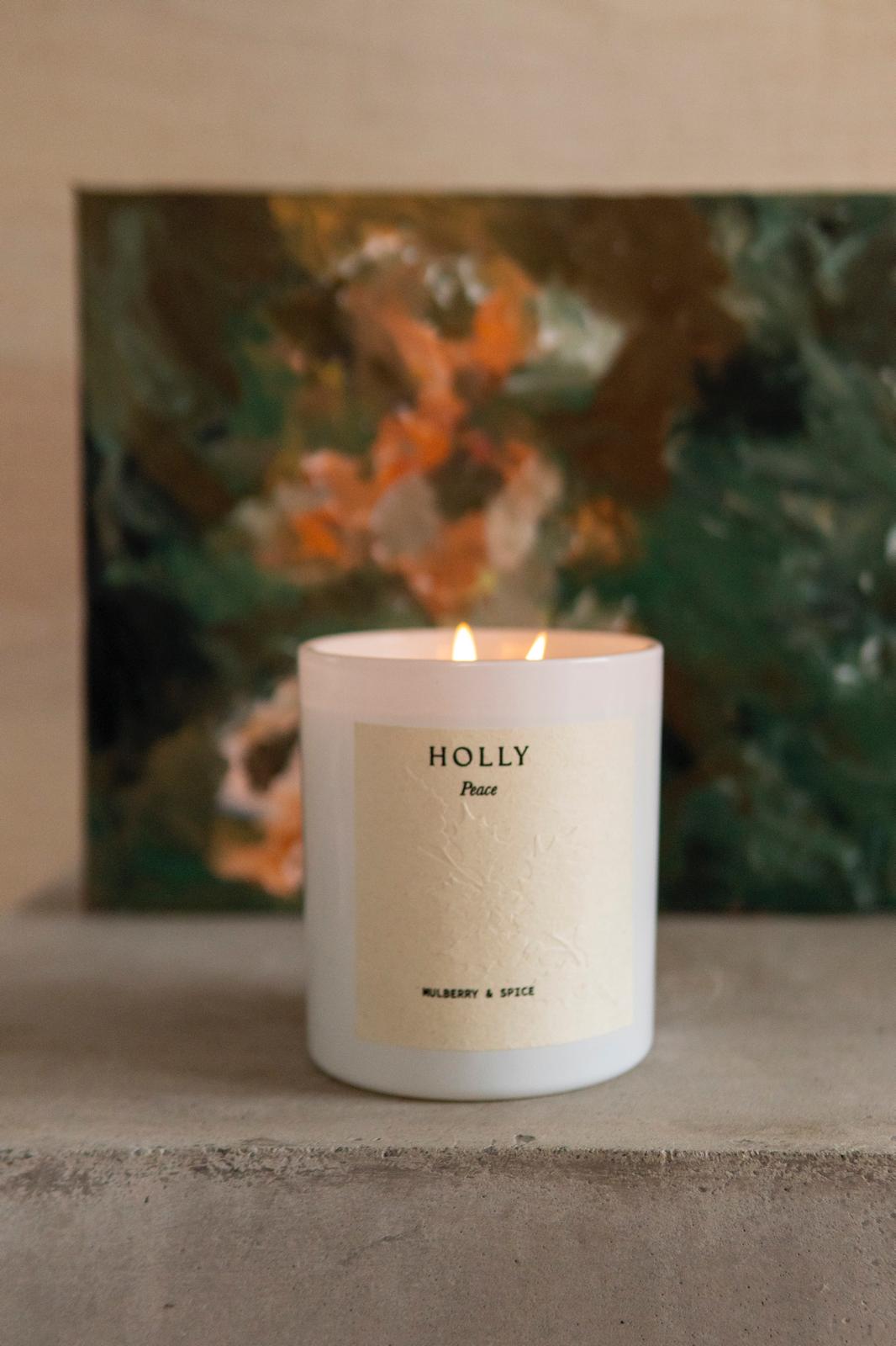 Holly Candle | Peace