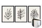 Premium frame artwork botanical - Set of 3