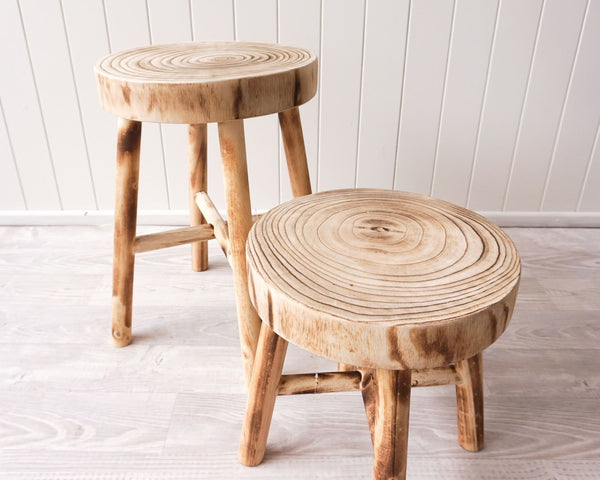 Timber stool - large