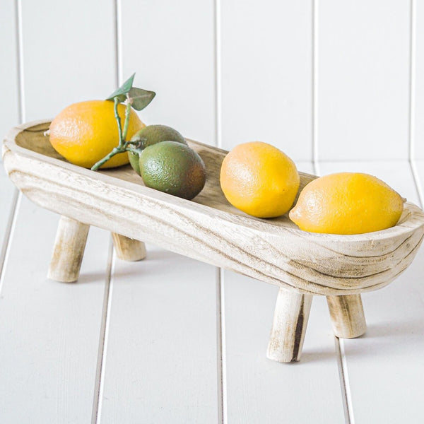 Decor timber dish long