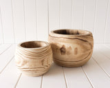 Timber pot Leila set of 2