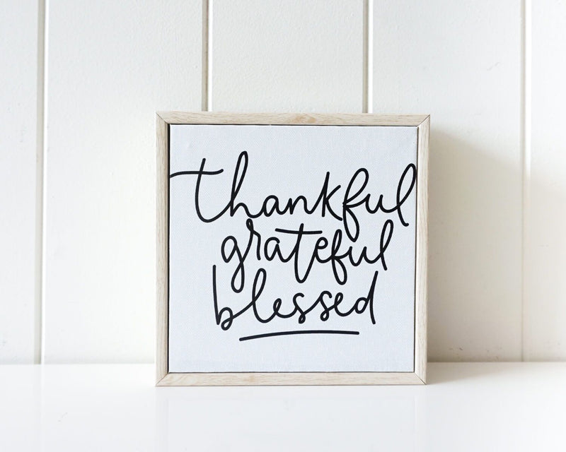 Thankful grateful blessed- frame