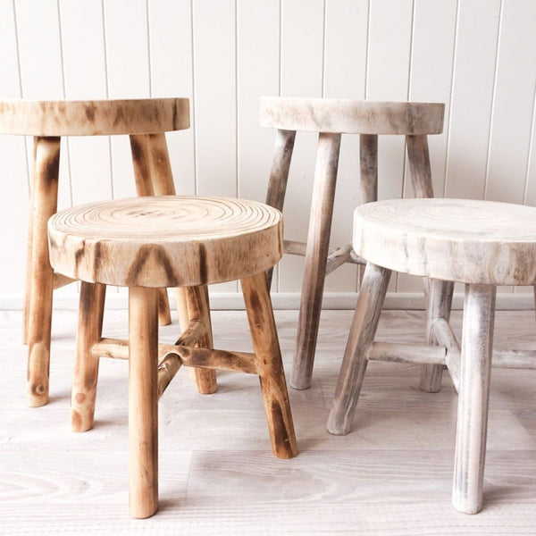 Timber stool - large